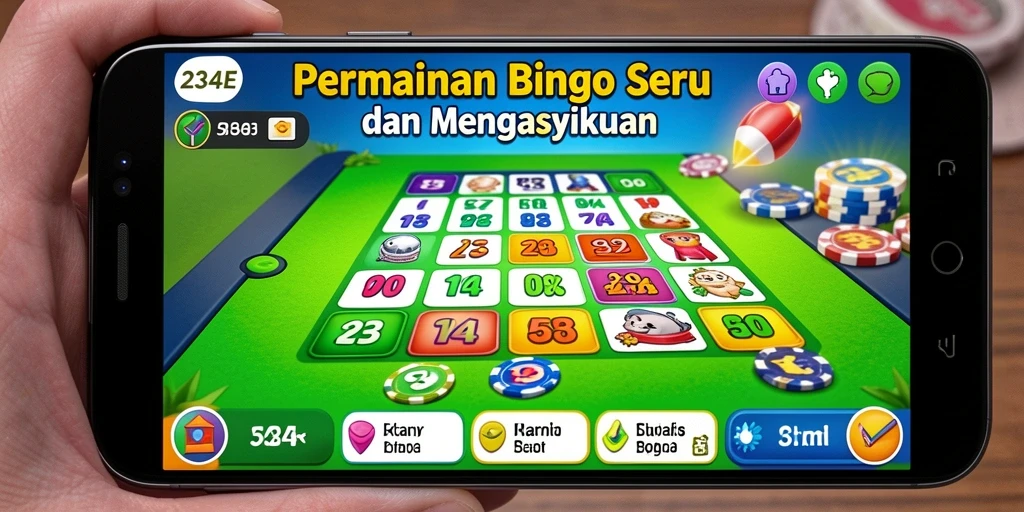 Tampilan gameplay menarik di aplikasi Bingo 234E.