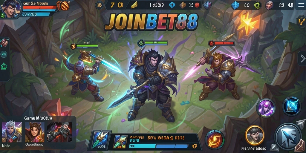 Screenshot gameplay <strong>JOINBET88</strong> yang menunjukkan pertarungan seru dan strategi tim.