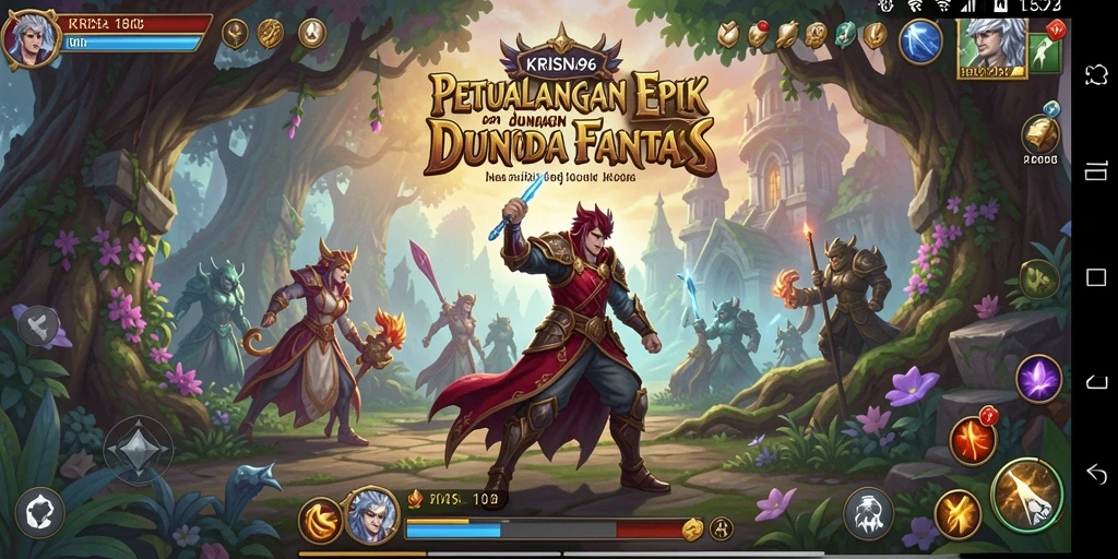 Tangkapan layar <strong>KRISNA96</strong> menunjukkan aksi seru dalam permainan RPG yang mendebarkan.