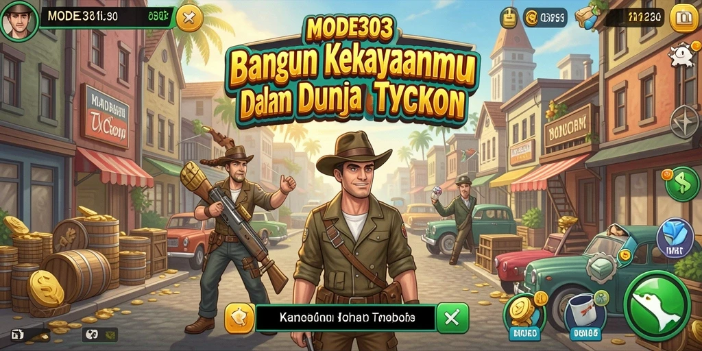 Tampilan gameplay MODE303 yang mendebarkan dan penuh strategi.