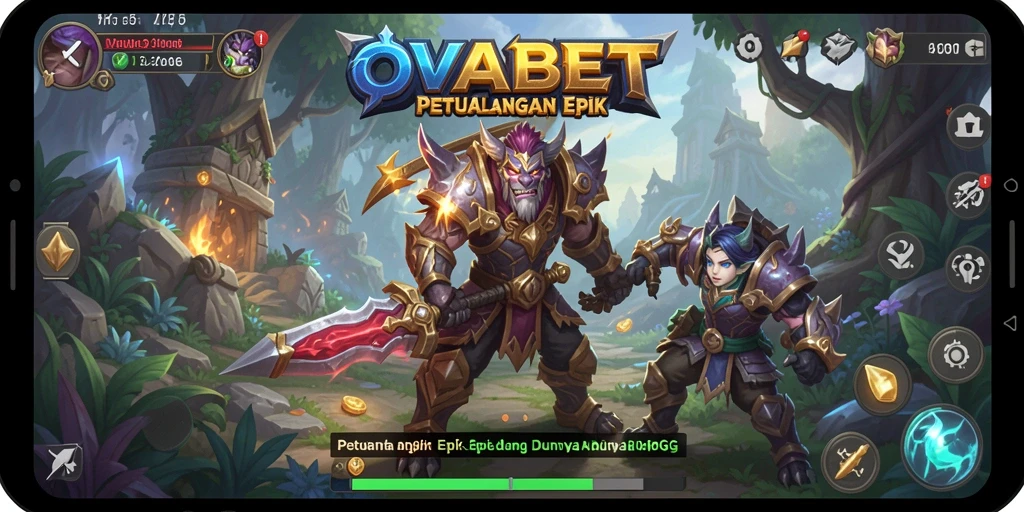 Gameplay seru di OVABET dengan pertarungan dinamis.
