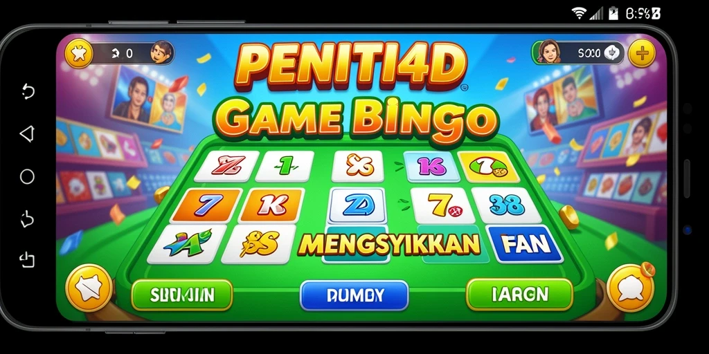 Tampilan gameplay PENITI4D menunjukkan momen seru saat bermain Bingo.