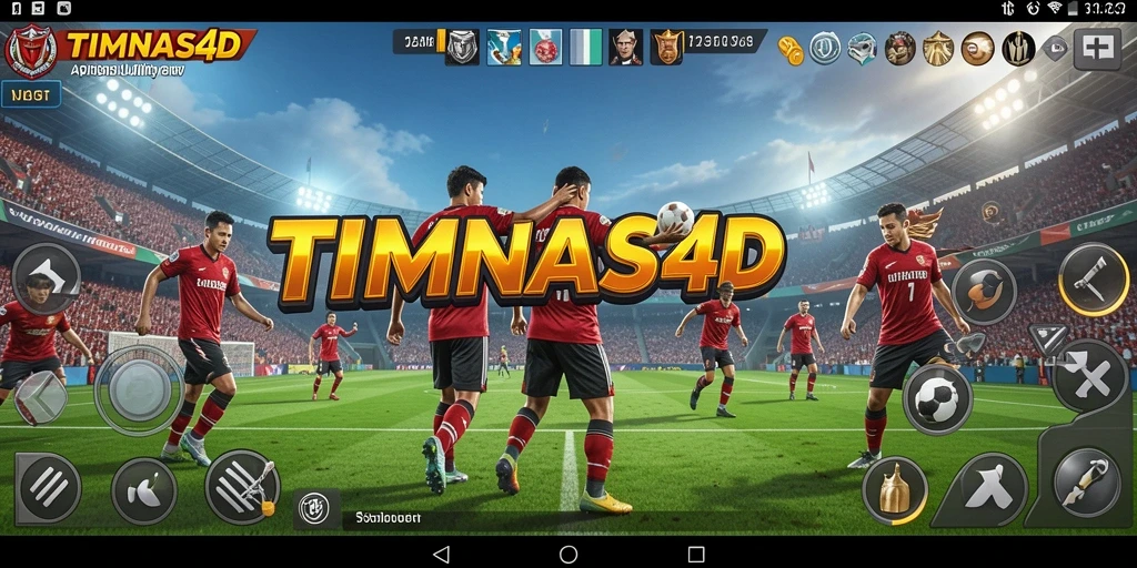 Tampilan utama TIMNAS4D dengan berbagai fitur utility.