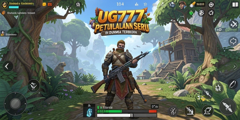 Screenshot gameplay UG777 memperlihatkan petualangan seru di dunia terbuka.