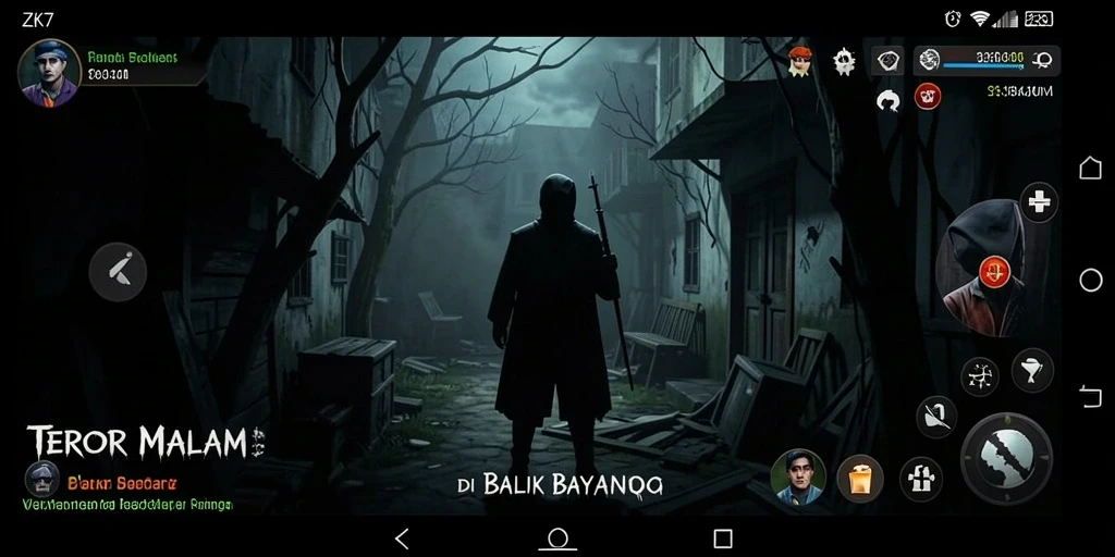 Screenshot ZK7 menampilkan suasana mencekam dalam gameplay horor.
